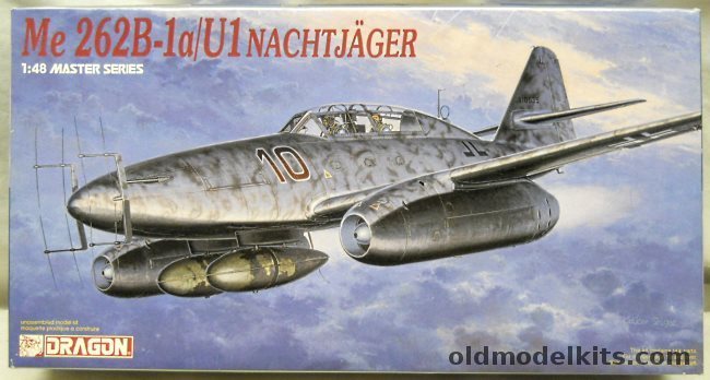 Dragon 1/48 Me-262 B-1a/U1 Nachtjager - Red 10 NJG 11 or Red 12 NJG 11 - (Me262B-1A/U1), 5519 plastic model kit